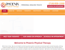 Tablet Screenshot of phoenixptny.com